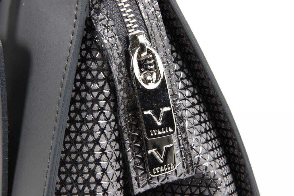 Borsa da donna V 1969 Italia V016-S RUGA STAMPATO GRIGIO