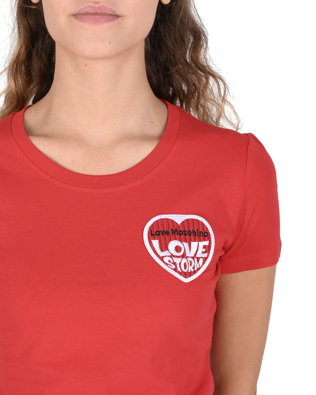 T-shirt da donna Love Moschino W 4 H19 80 E 1951 O97 ROSSO