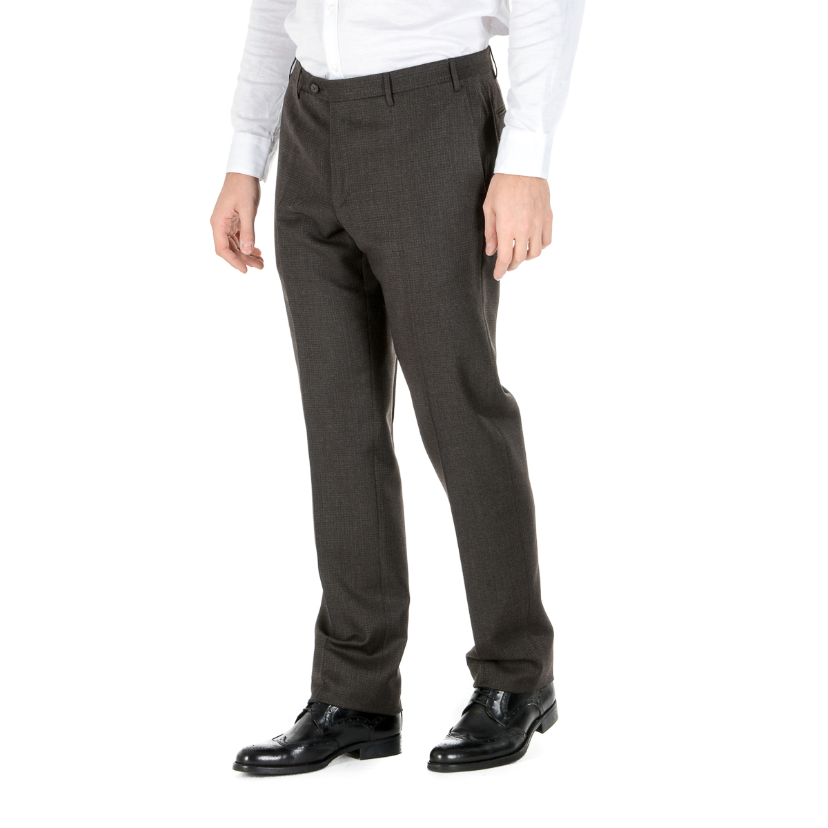 Corneliani Pantaloni Uomo Grigio Scuro