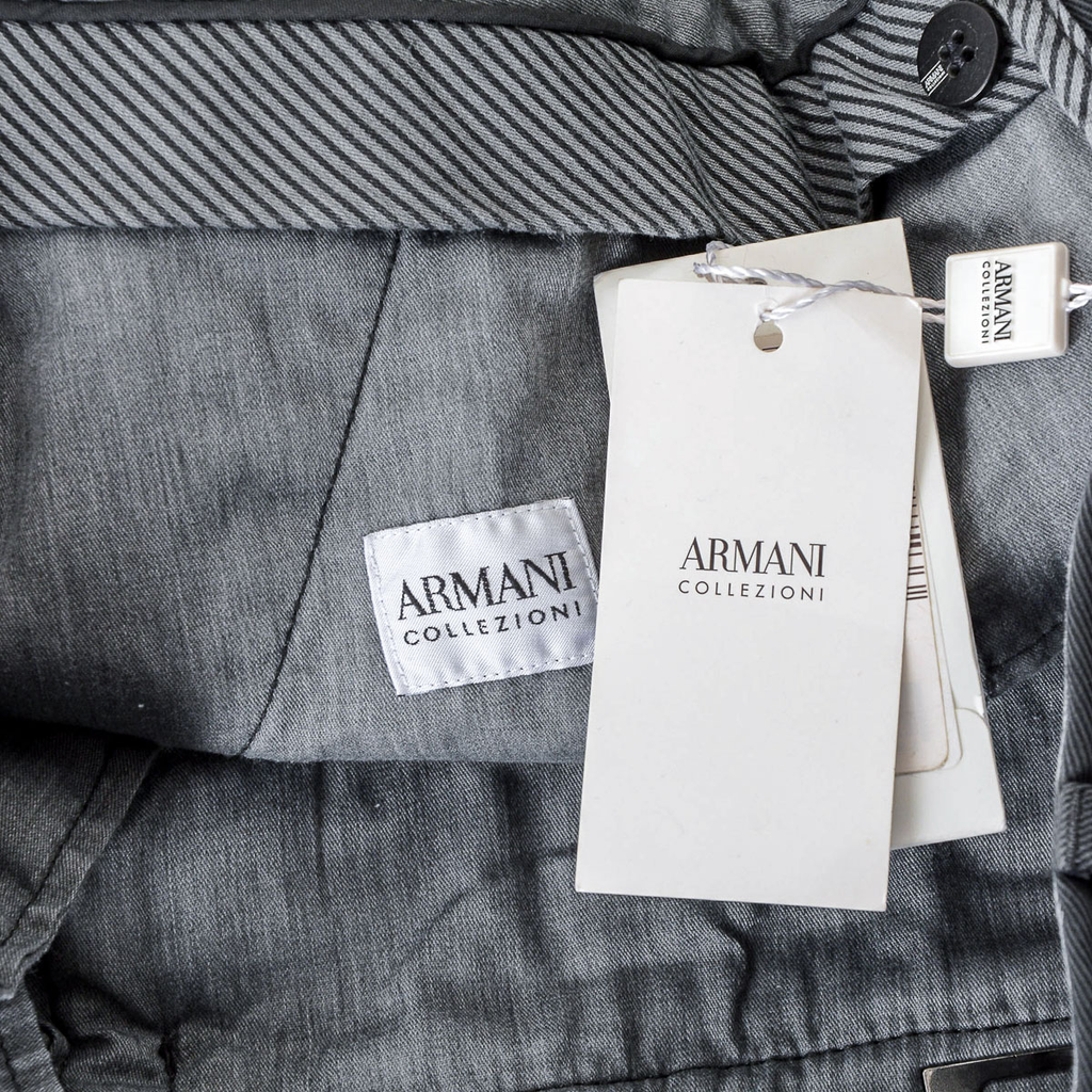 Pantaloni Armani Collezioni Uomo Grigio Scuro