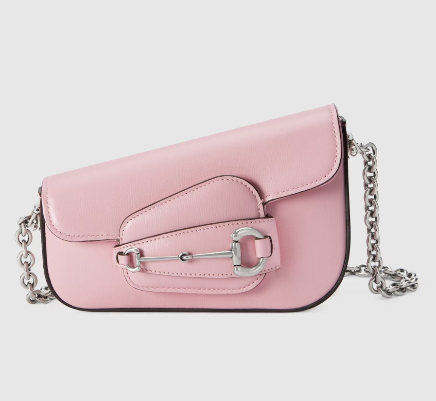 Borsa a tracolla piccola in pelle Horsebit 1955