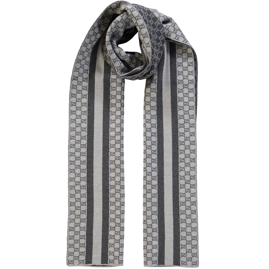 Gucci sciarpa uomo 30x200 grigio