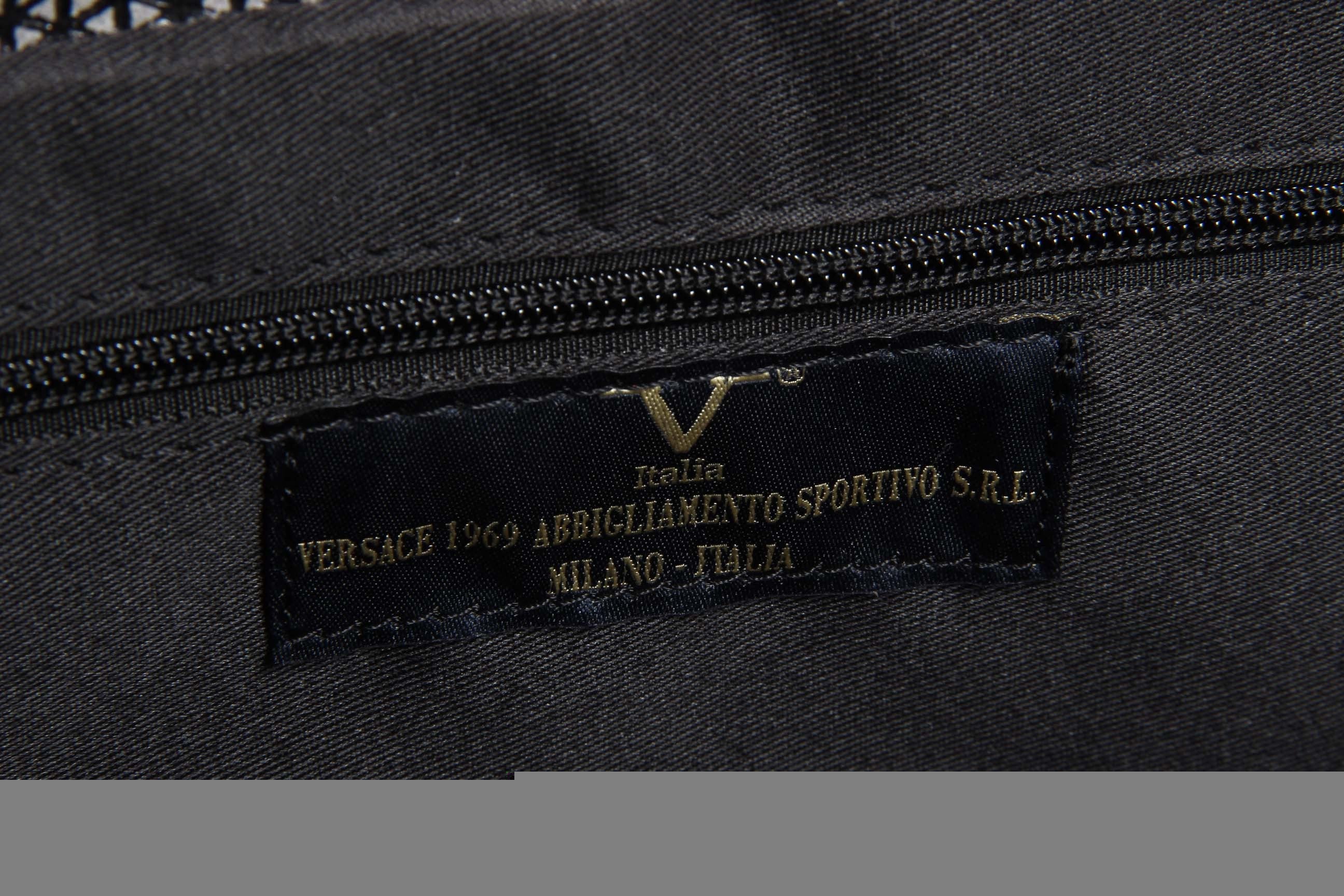 Borsa da donna V 1969 Italia V016-S RUGA STAMPATO GRIGIO
