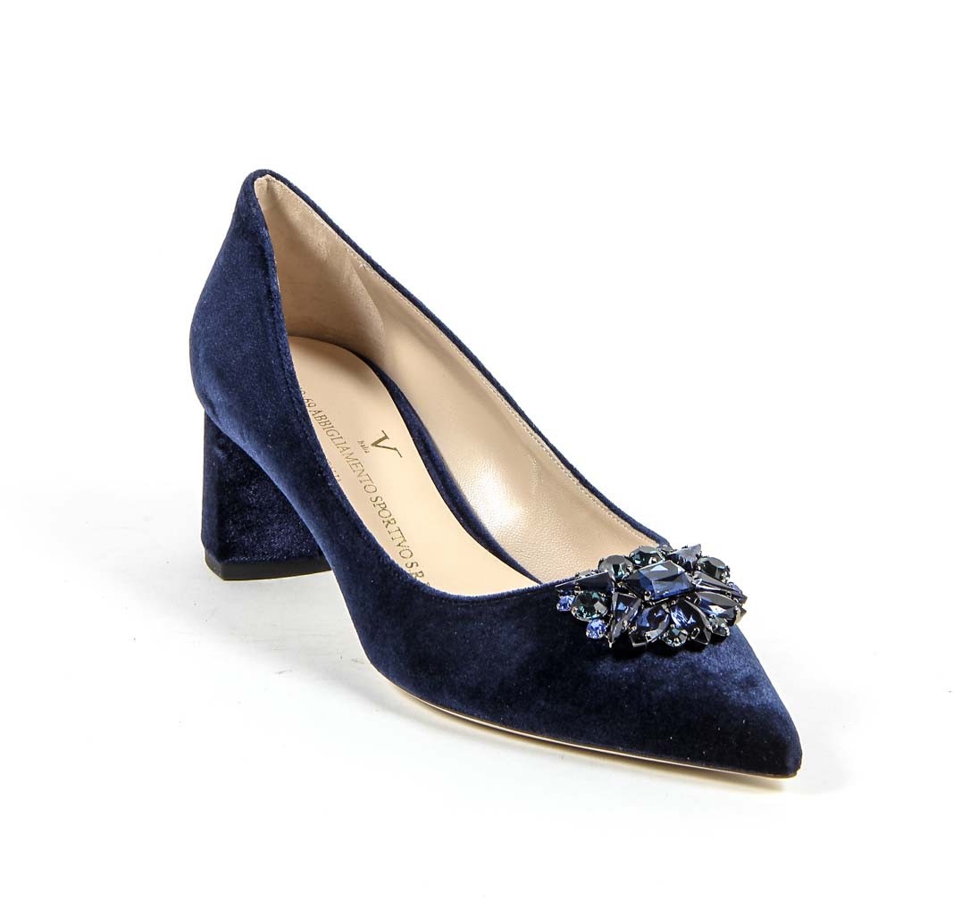 Décolleté da donna V 1969 Italia 3109244 VELLUTO BLU ROYAL