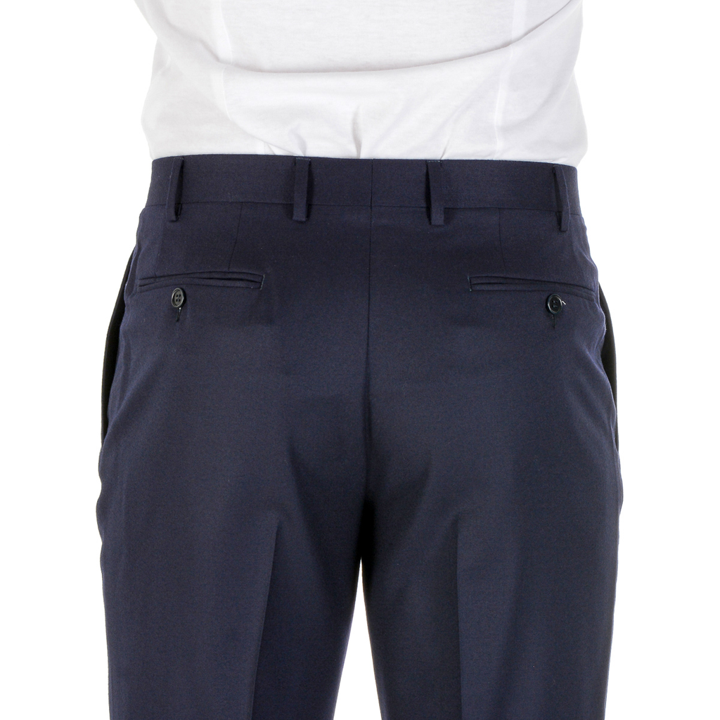 Pantaloni da uomo Canali blu scuro