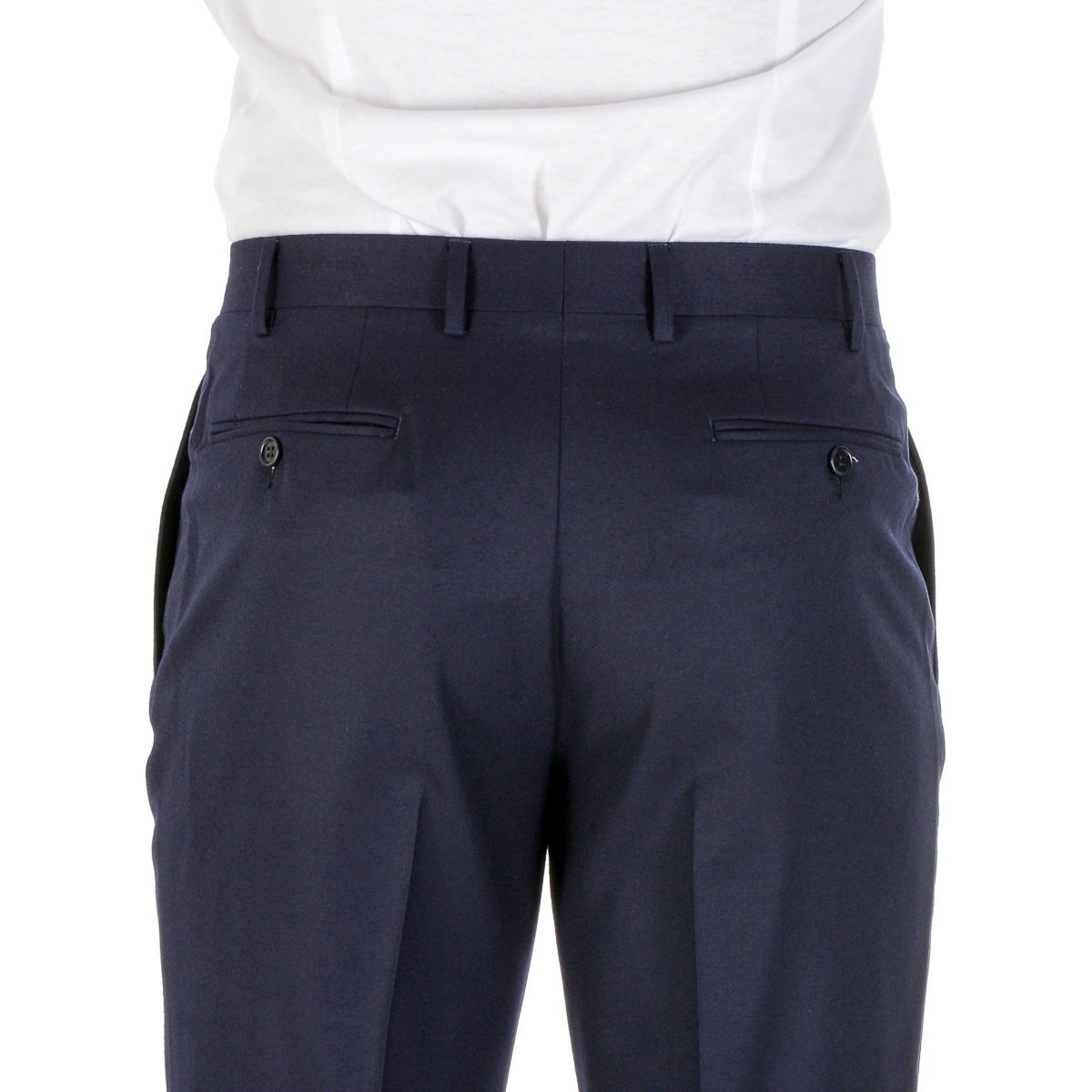 Pantaloni da uomo Canali blu scuro