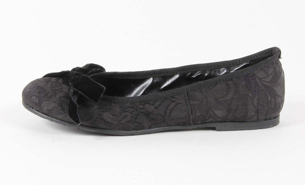 V 1969 Italia Ballerina da donna E08 TESSUTO NERO