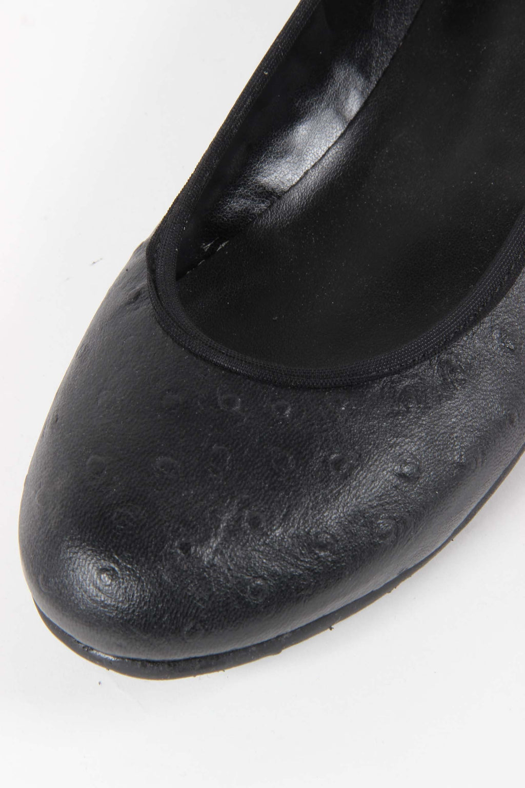 V 1969 Italia Ballerina da donna E08 TESSUTO NERO