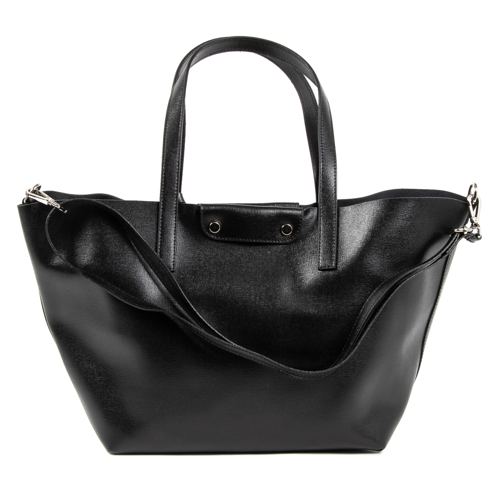 V 1969 Italia Borsa da donna nera JERSEY