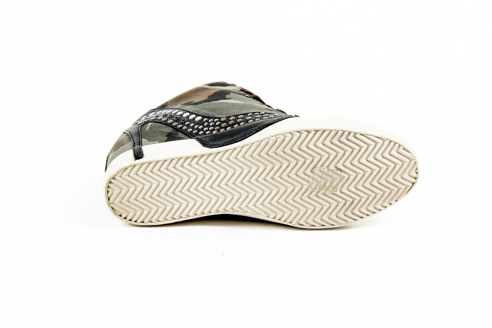 Sneaker alta da donna Olo 71N10 71 GRETA CANVAS PATCH ROCK