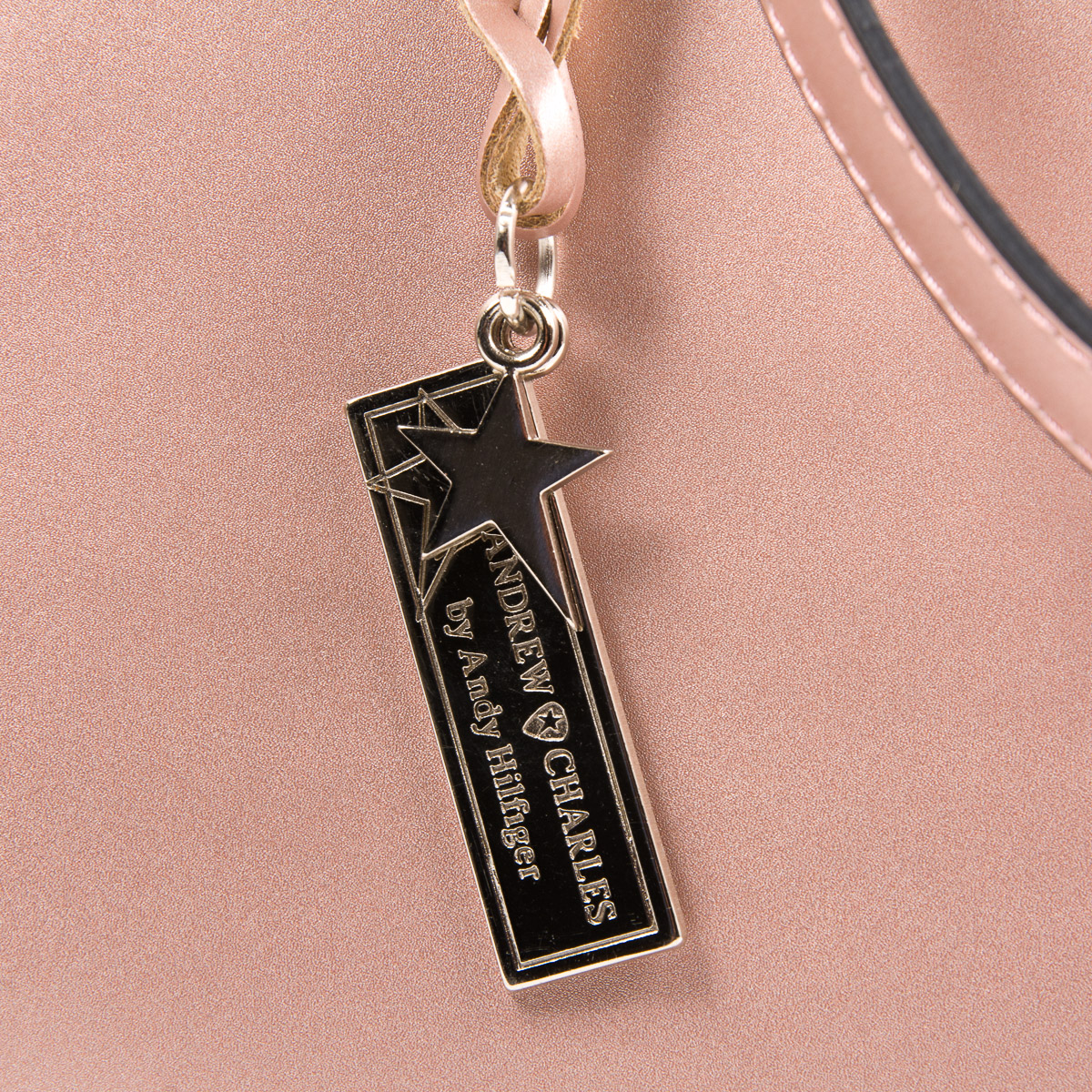 Borsa a mano da donna Andrew Charles rosa KEY
