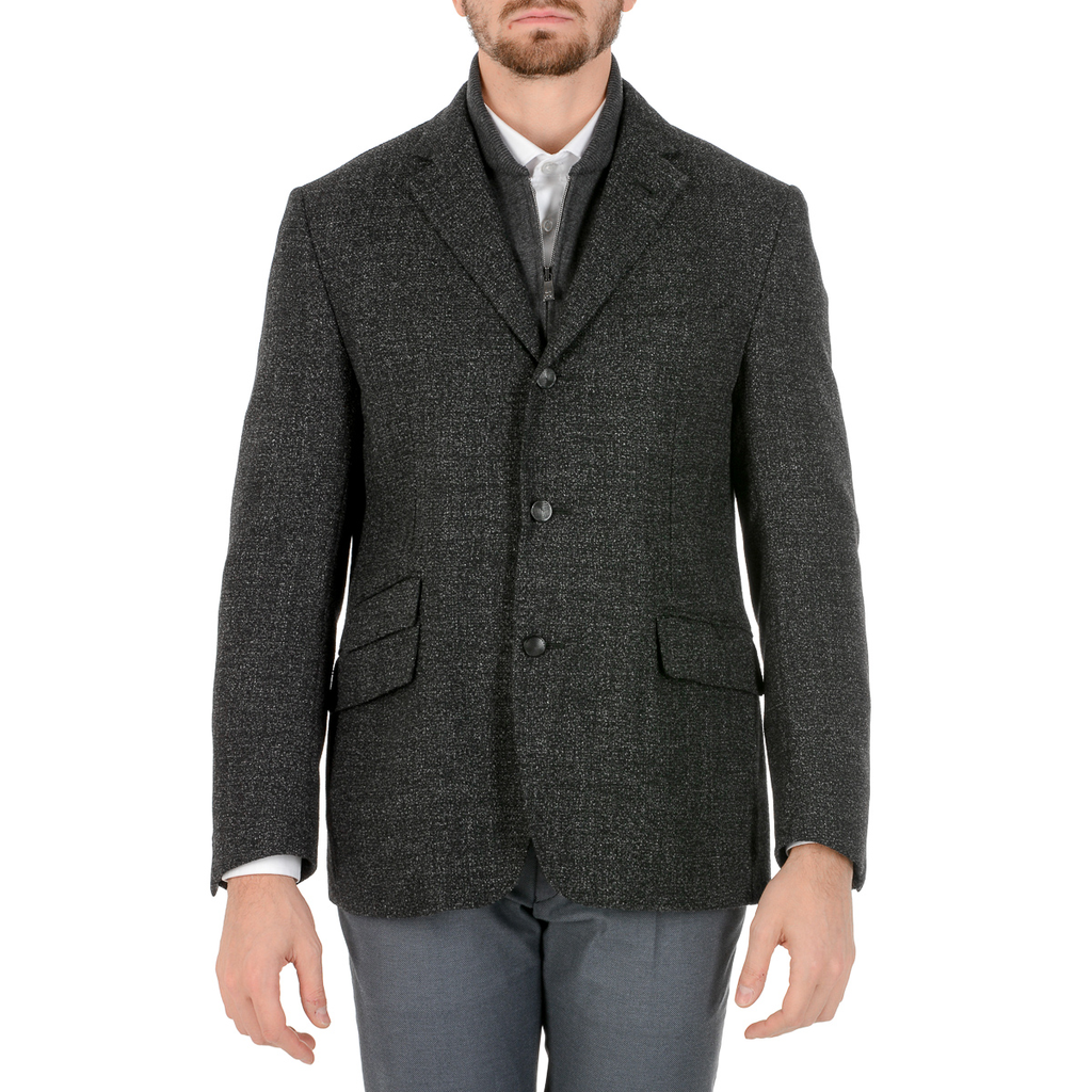 Corneliani Giacca Uomo Maniche Lunghe Grigio Scuro