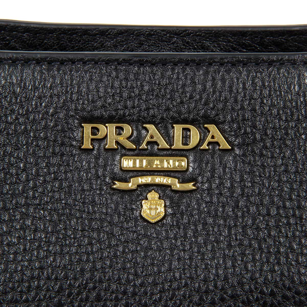 Borsa a mano Prada da donna 1BG113 UWL F0002 NERO VIT DAINO