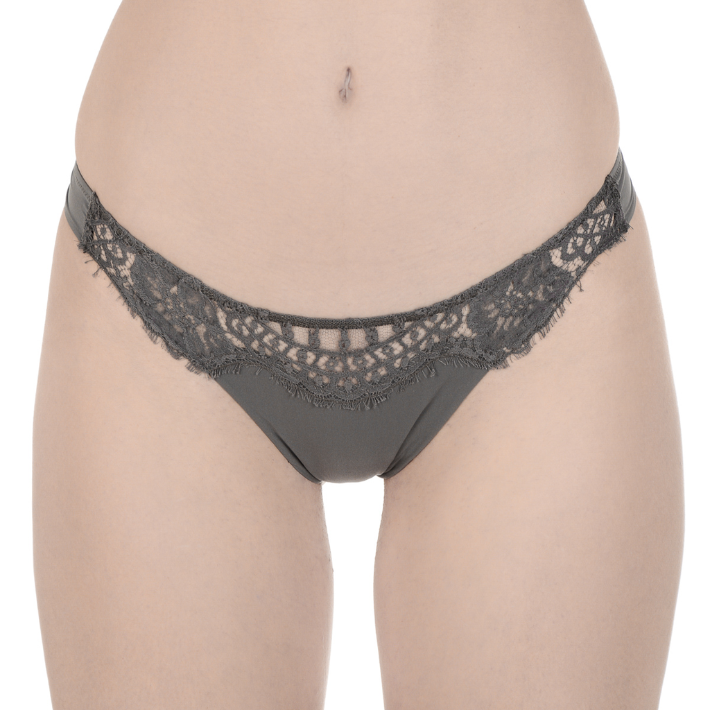 La Perla Top Donna Slip Grigio Scuro