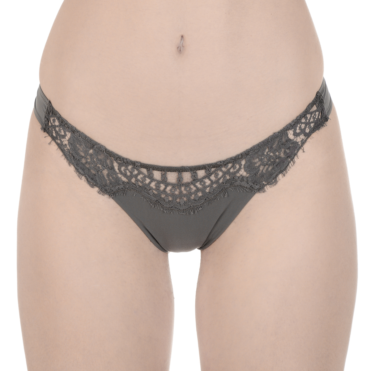 La Perla Top Donna Slip Grigio Scuro