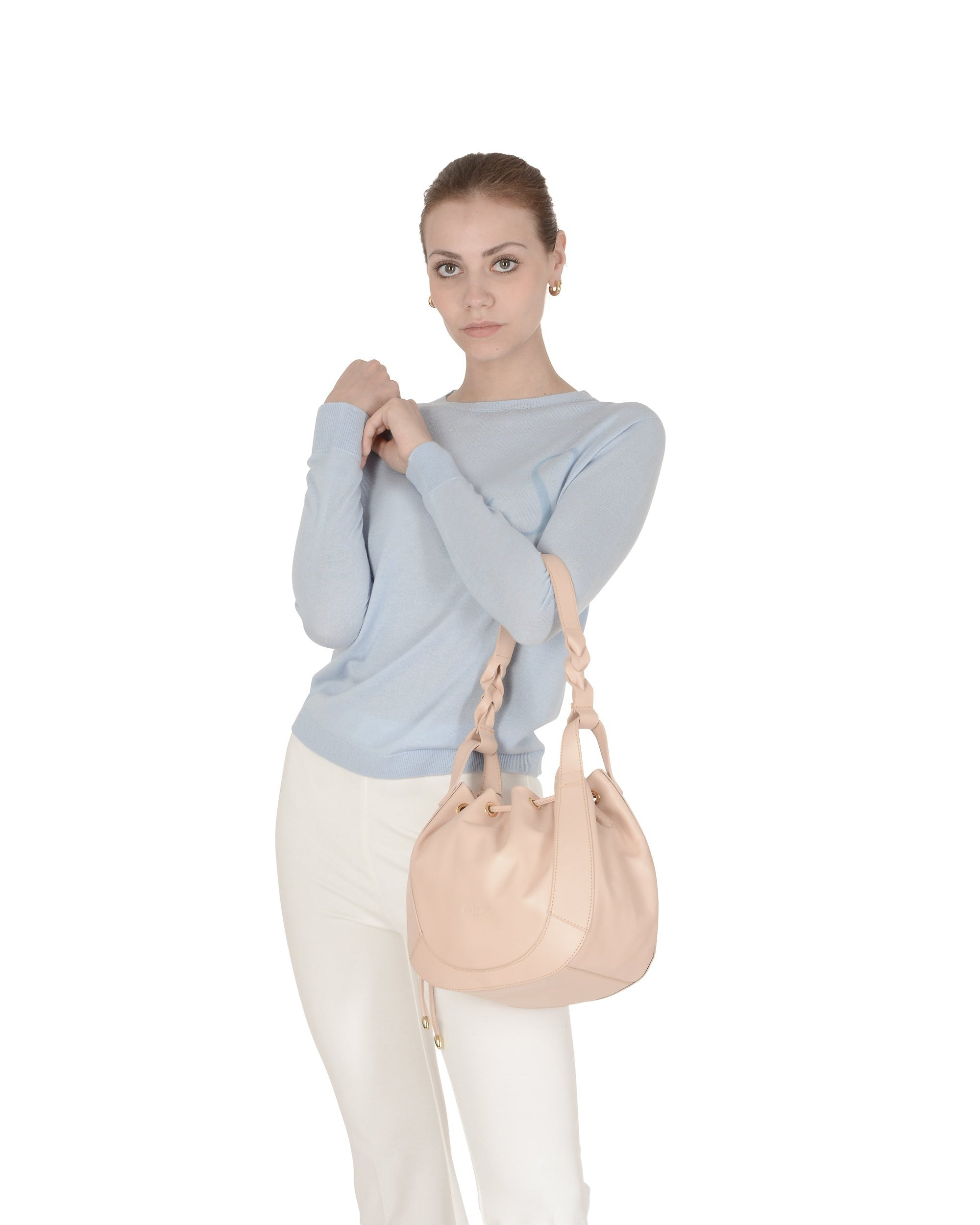 Borsa a secchiello Barolo - Rosa chiaro
