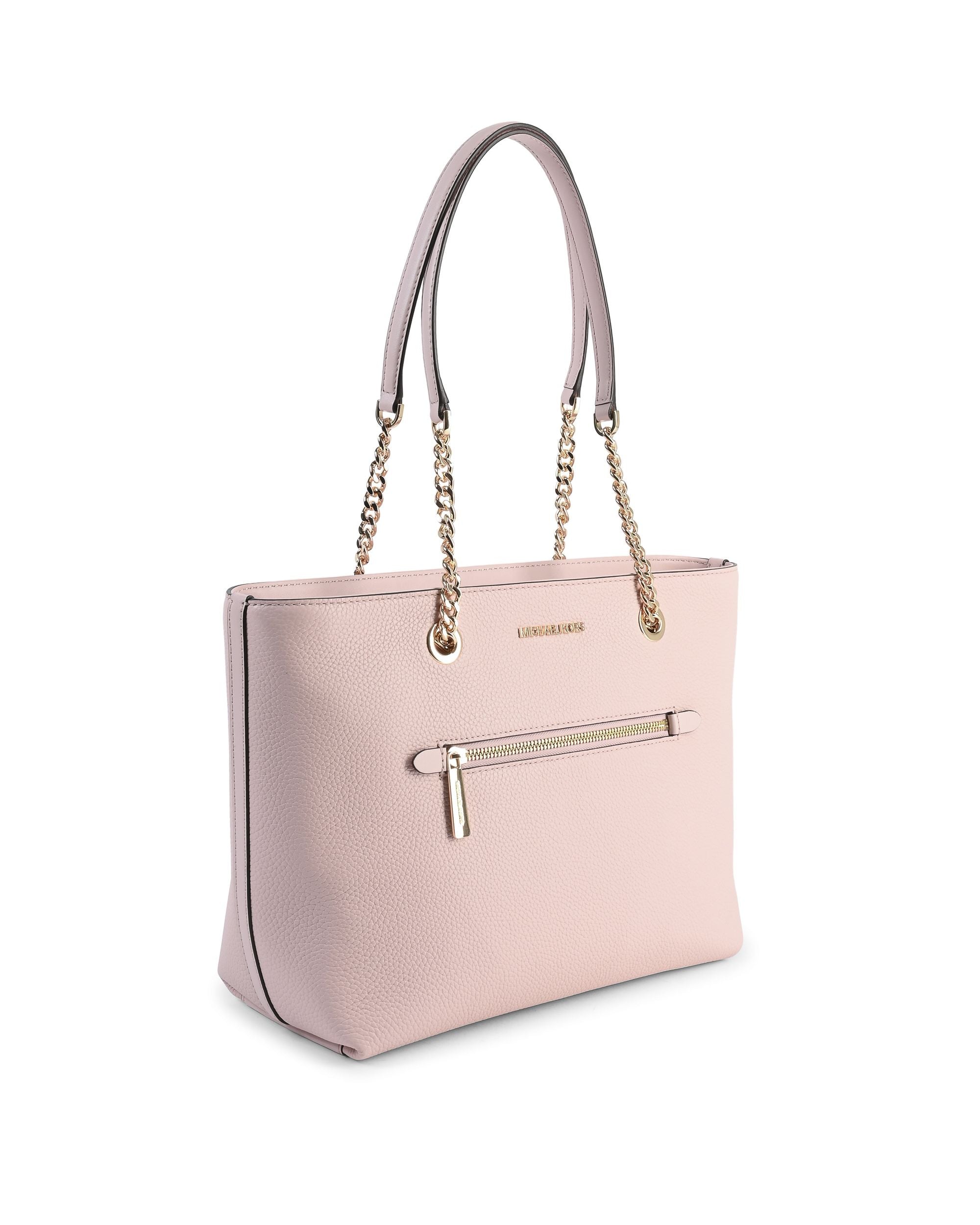 Borsa tote con catena e cerniera frontale di medie dimensioni Michael Kors 35F2GTTT2L POWDER BLUSH