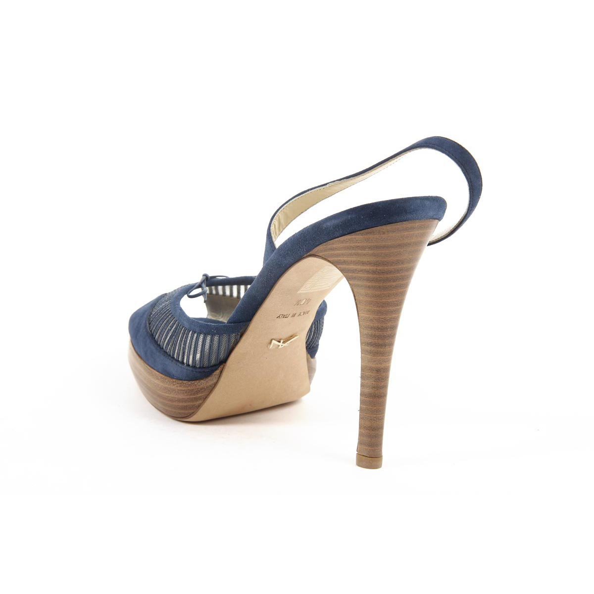 Sandalo con cinturino posteriore da donna Alexandra Neel LILLY AL831 SUEDE BLUE