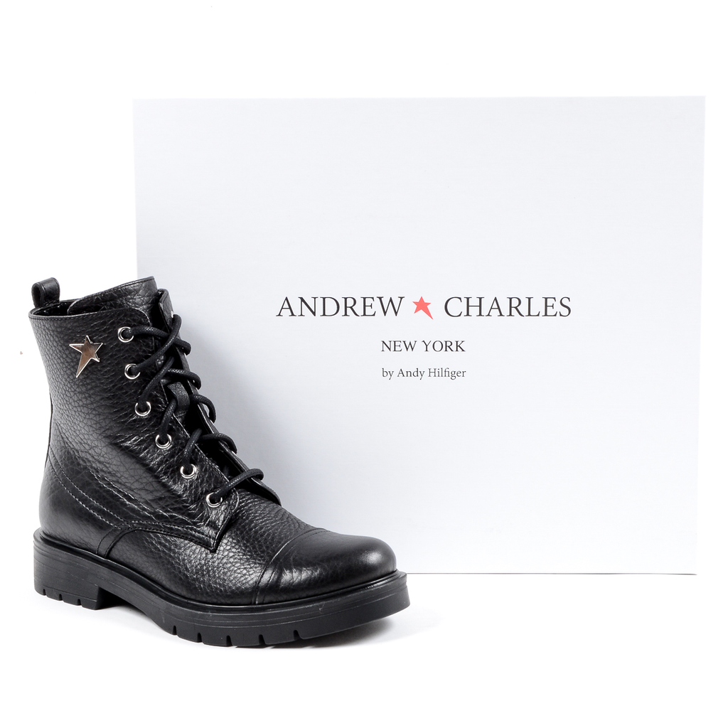 Andrew Charles Stivaletto corto da donna nero MIVIDA