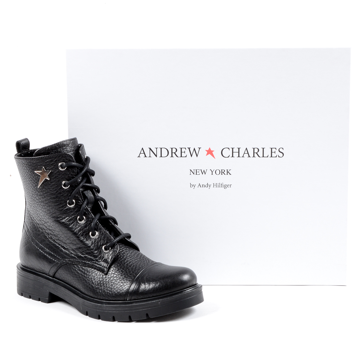 Andrew Charles Stivaletto corto da donna nero MIVIDA