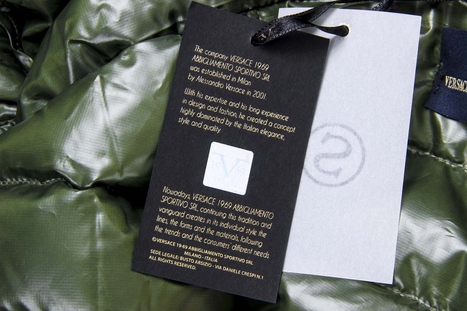 Piumino da uomo V 1969 Italia ARTICO VERDE ARMY