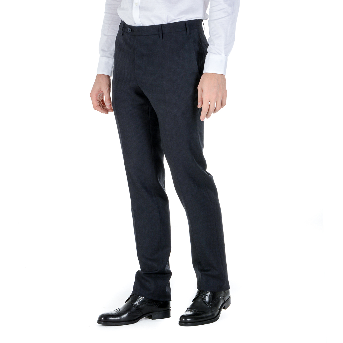 Corneliani Pantaloni Uomo Blu Scuro