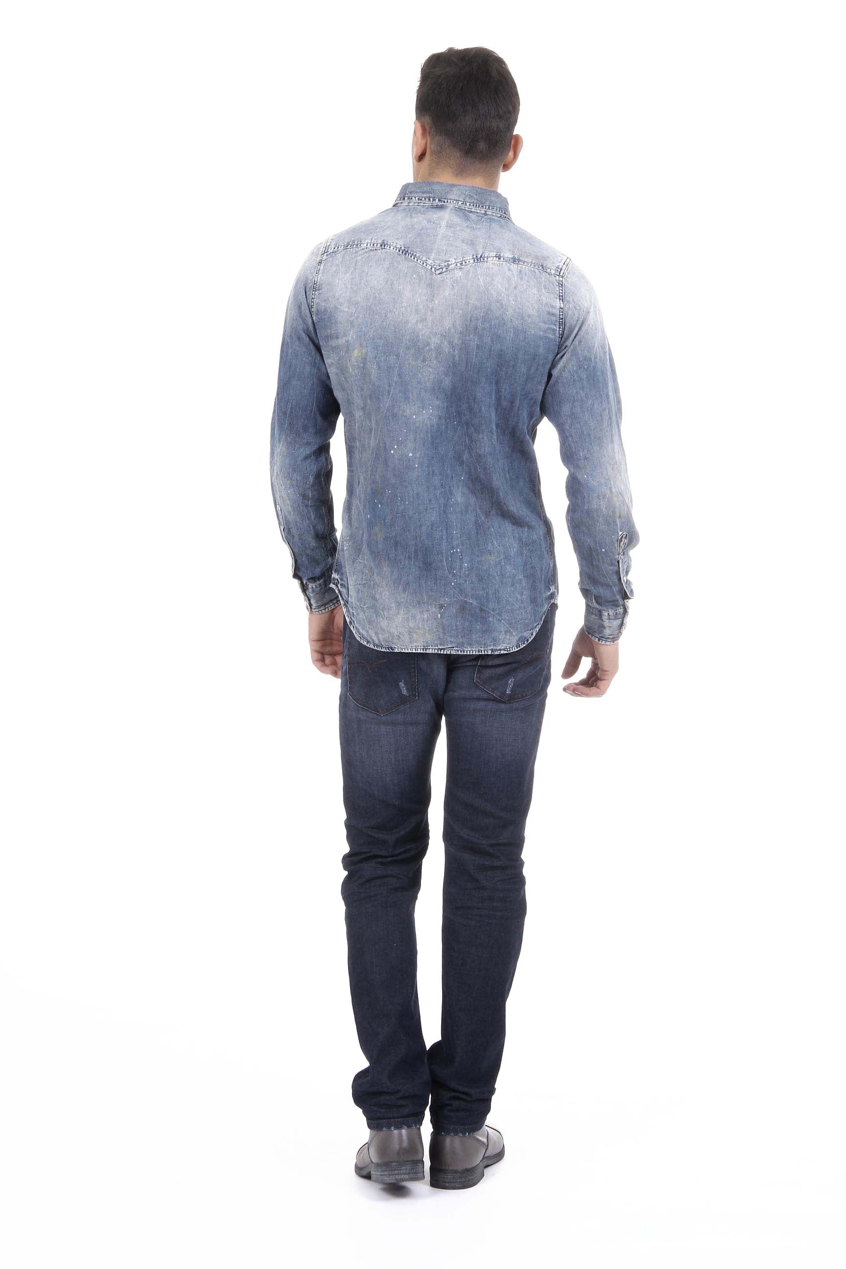Camicia da uomo Diesel 00SD24 0664A 01