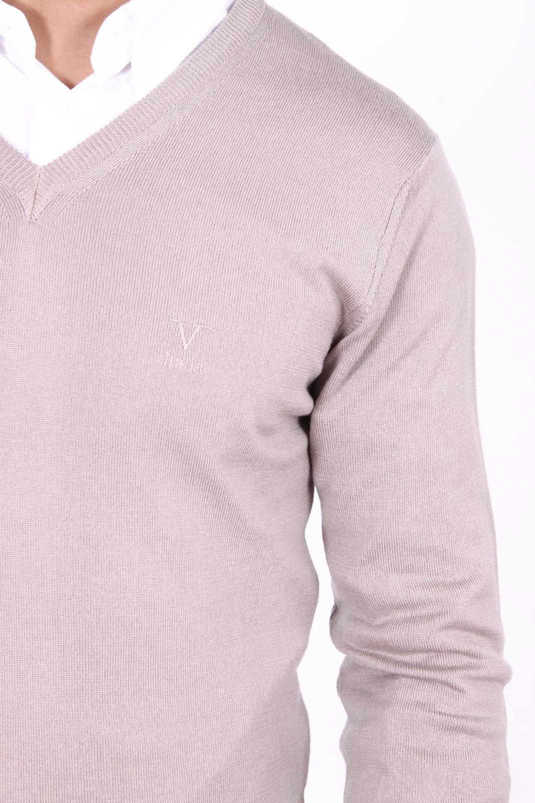 Maglione uomo scollo a V V 1969 Italia 9801 SCOLLO V SABBIA