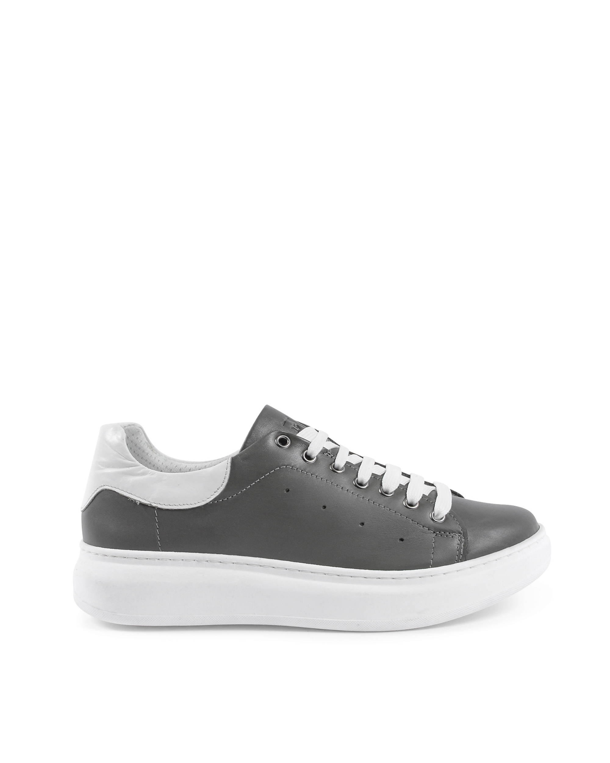Sneaker Uomo 19V69 Italia Grigio Bianco 720 PELLE GRIGIO PELLE BIANCO