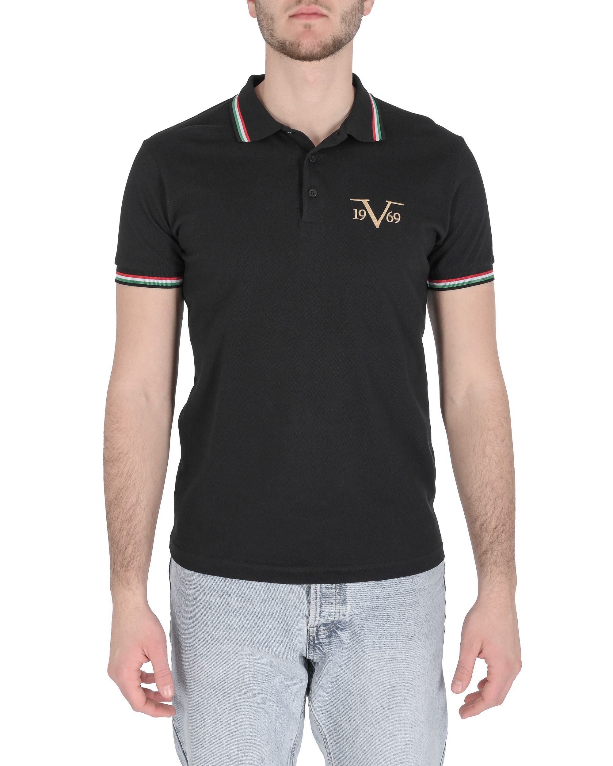 19V69 Italia Polo Uomo OLAF NERO
