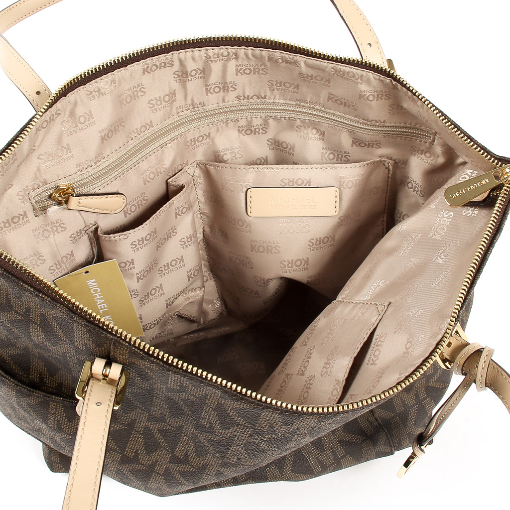 Borsa a mano da donna Michael Kors JET SET ARTICOLO 35T2GTTT8B MARRONE