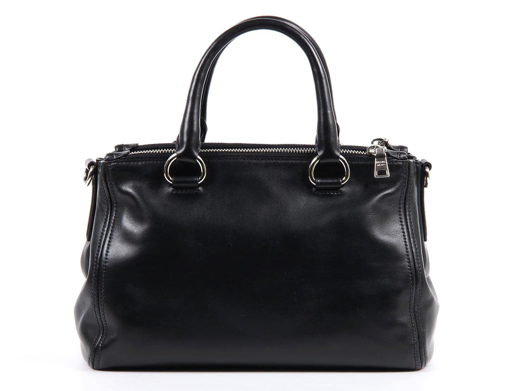 Borsa shopping tote Prada BN2866 Nero Soft Calf