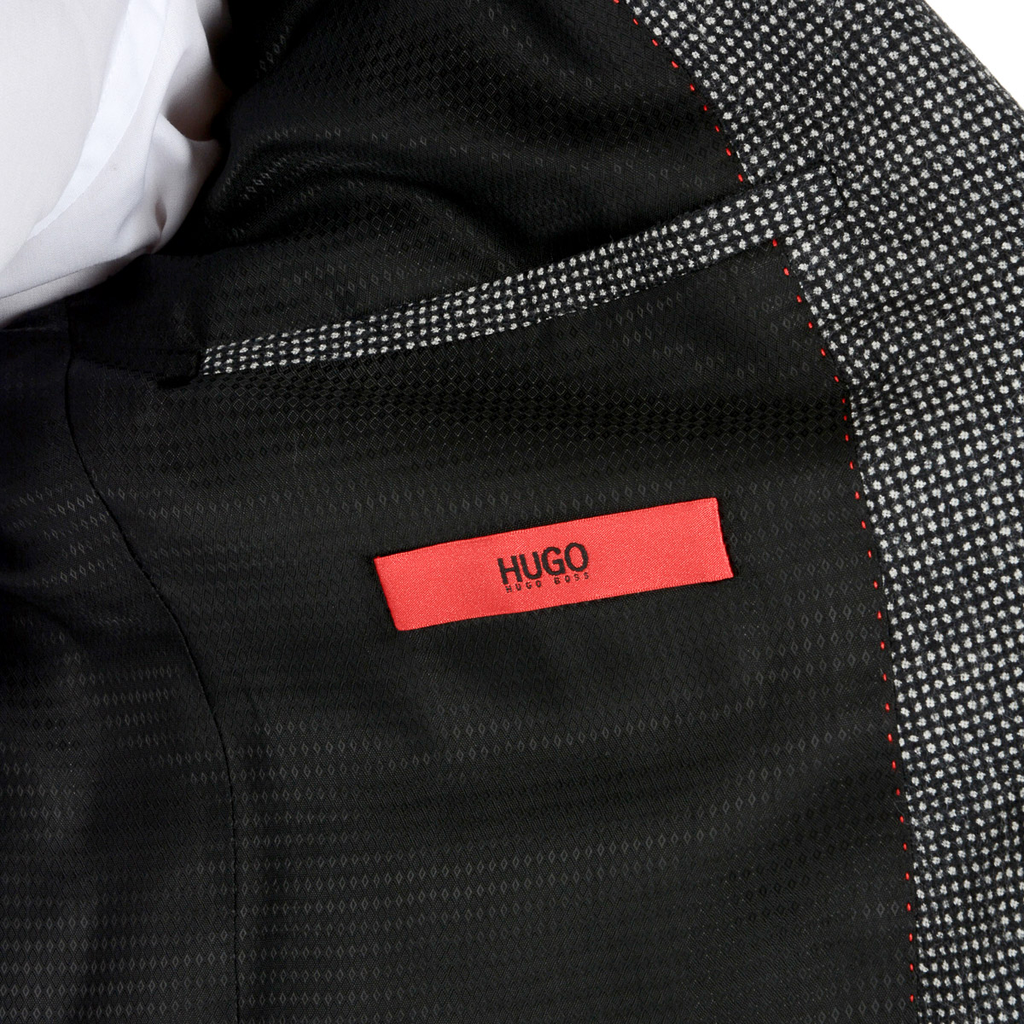 Giacca da uomo Hugo Boss a maniche lunghe grigia RAYE