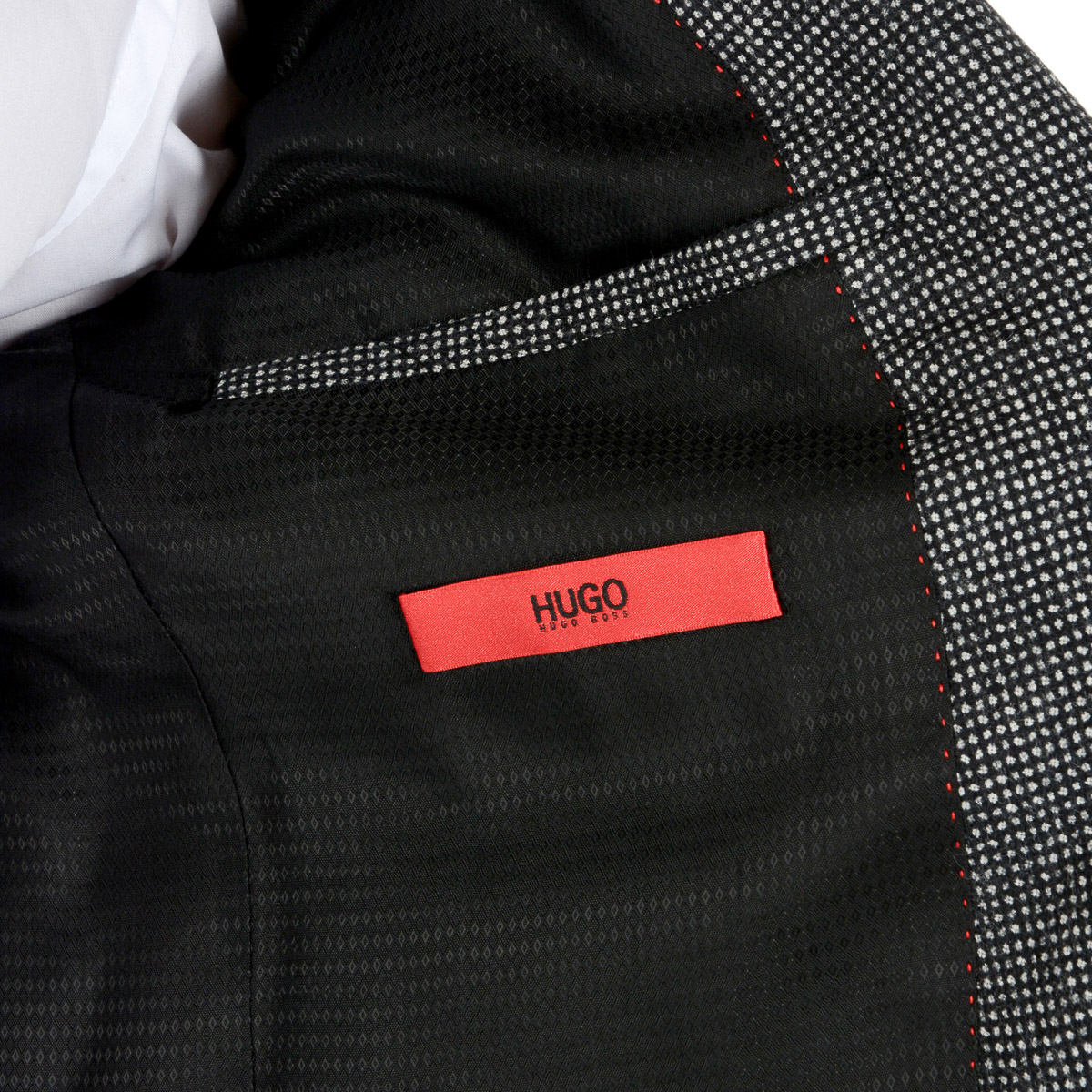 Giacca da uomo Hugo Boss a maniche lunghe grigia RAYE