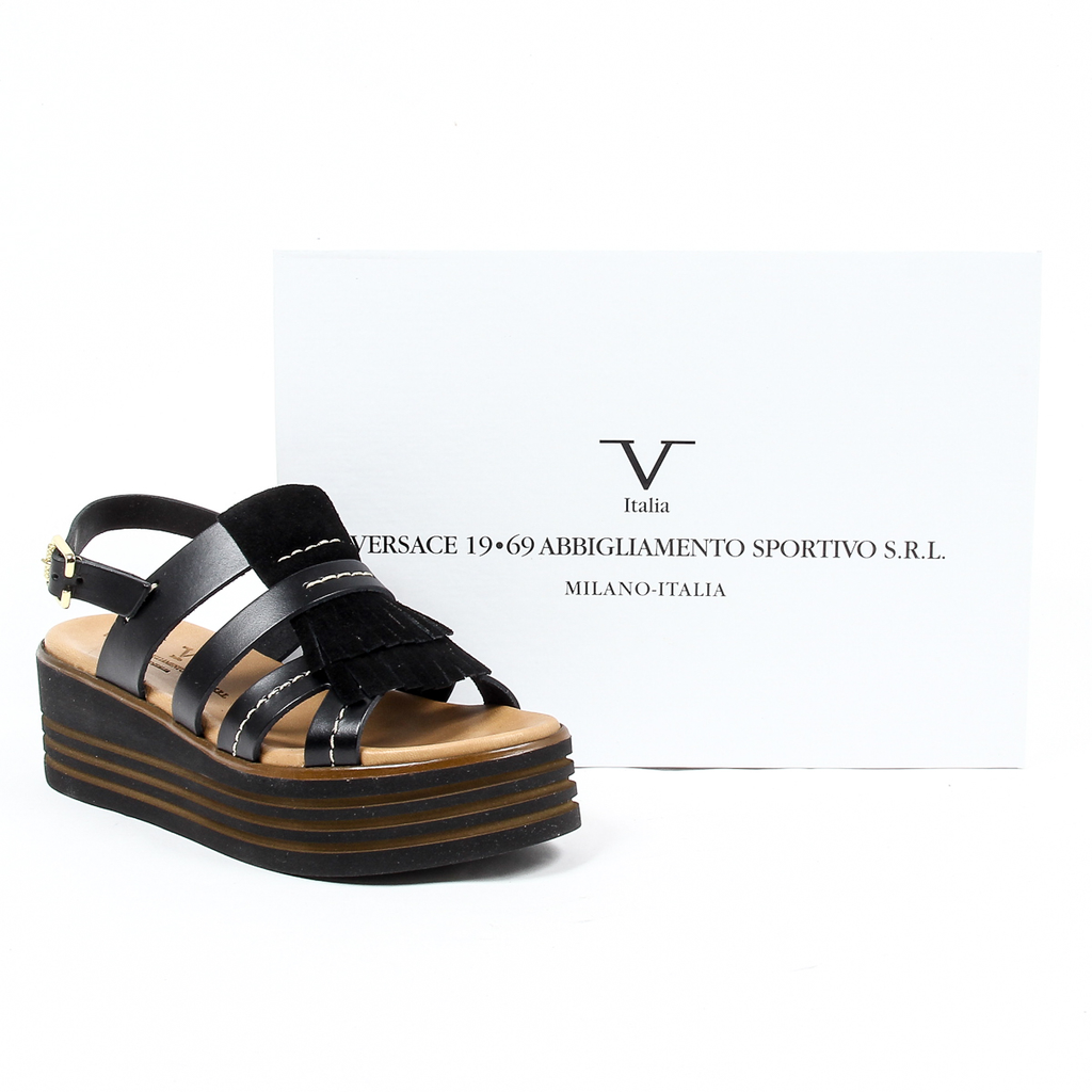 Sandalo flatform da donna V 1969 Italia