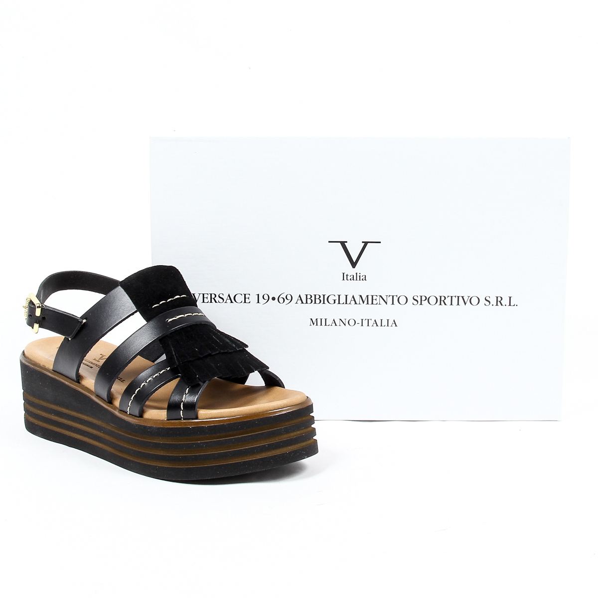 Sandalo flatform da donna V 1969 Italia