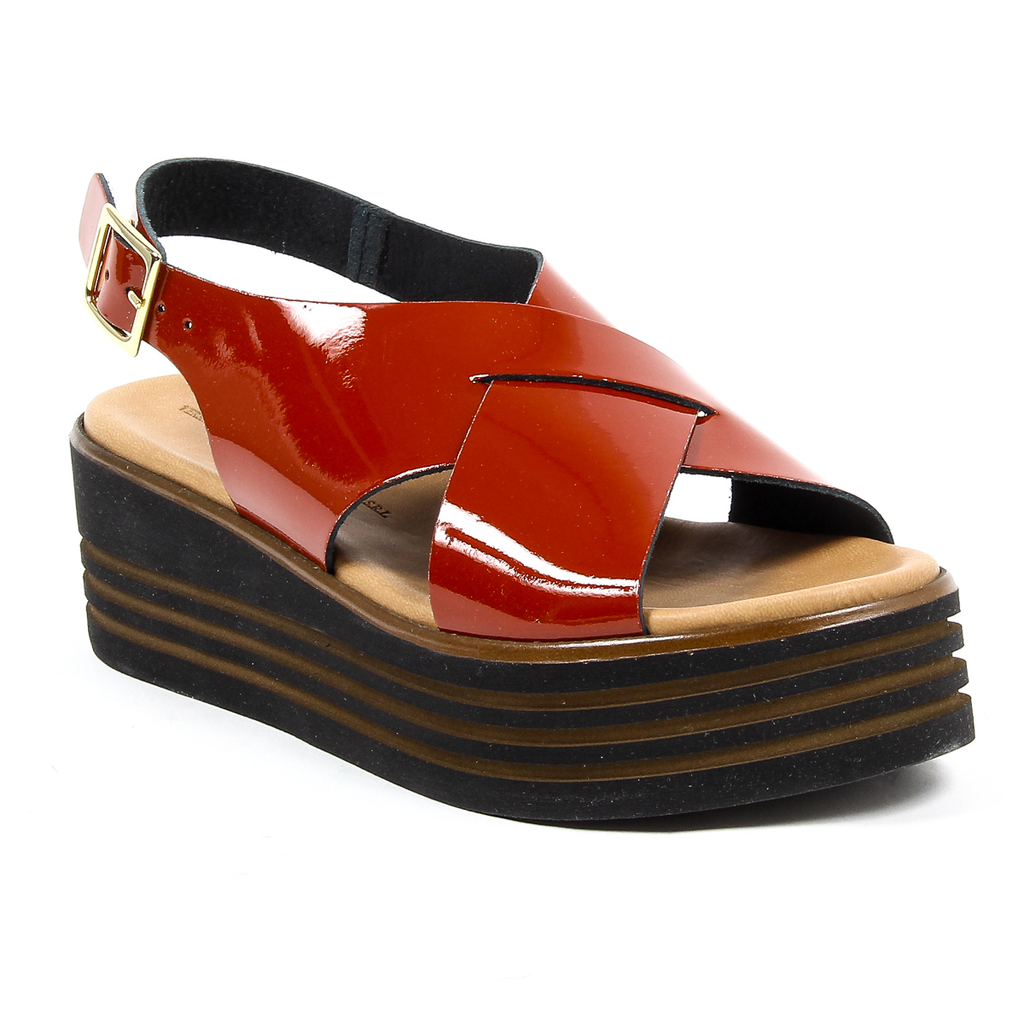Sandalo flatform da donna V 1969 Italia
