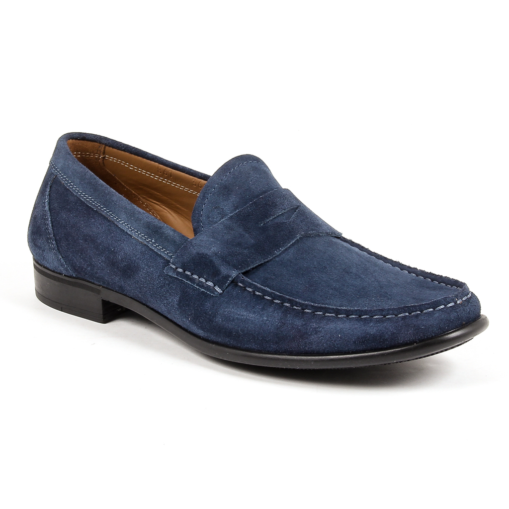 V 1969 Italia Mocassino Uomo Blu LEONARDO