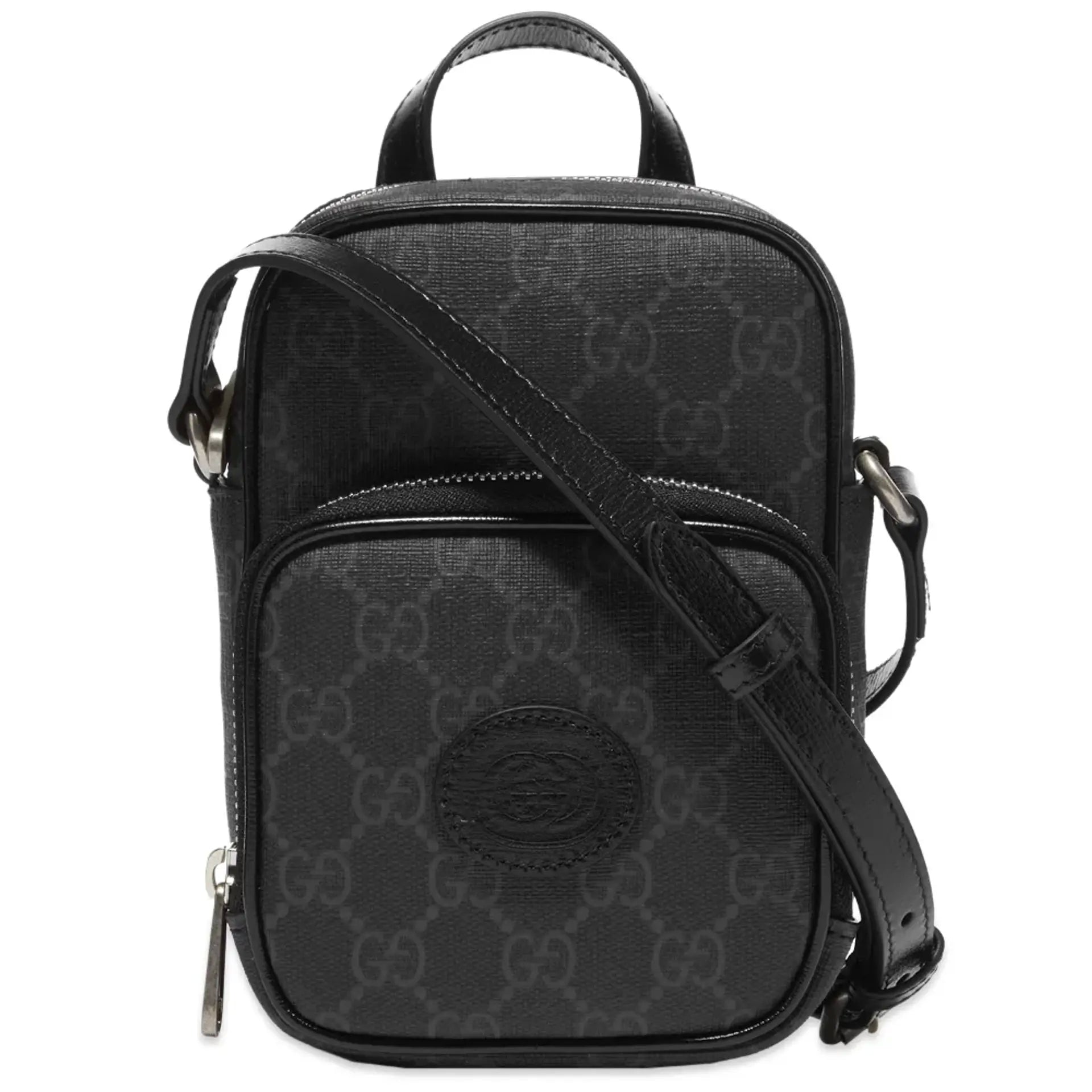 Borsa a tracolla Gucci GG Supreme nera