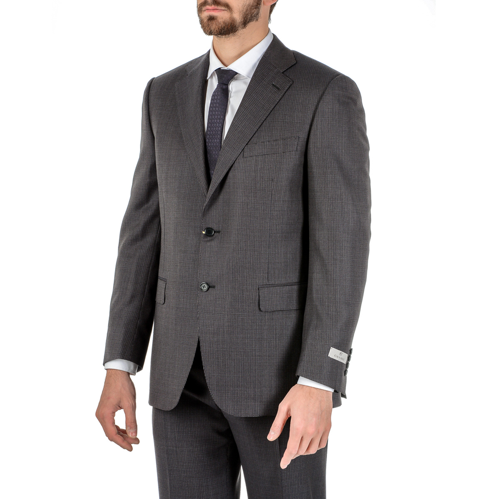 Abito da uomo Canali maniche lunghe grigio scuro