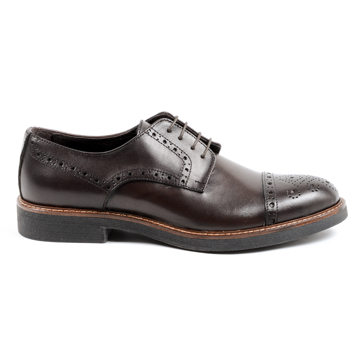 Andrew Charles Scarpa Brogue da Uomo Marrone LOU
