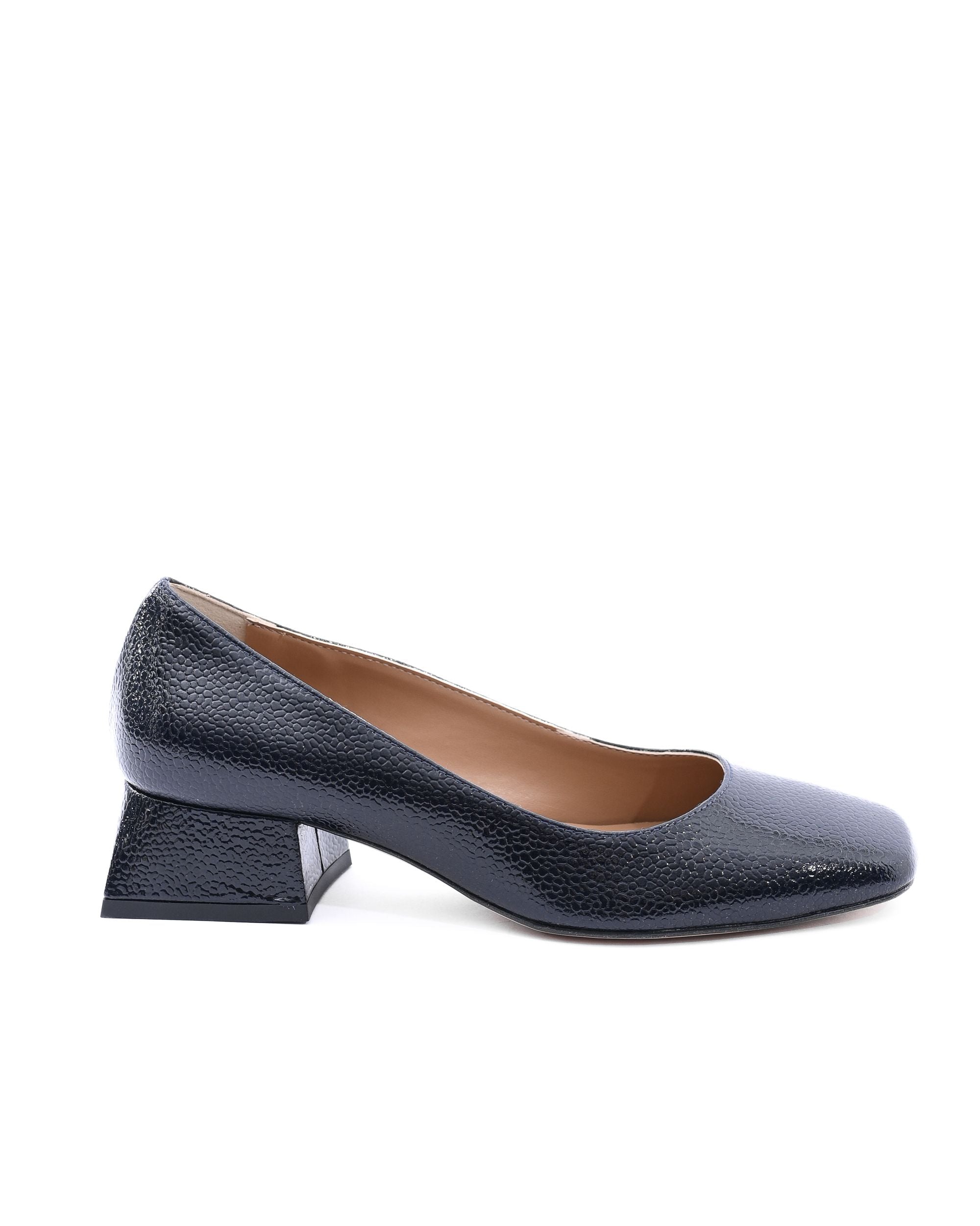 19V69 Italia Ballerina con tacco da donna SOFIA BOTTOLATO BLU NOTTE