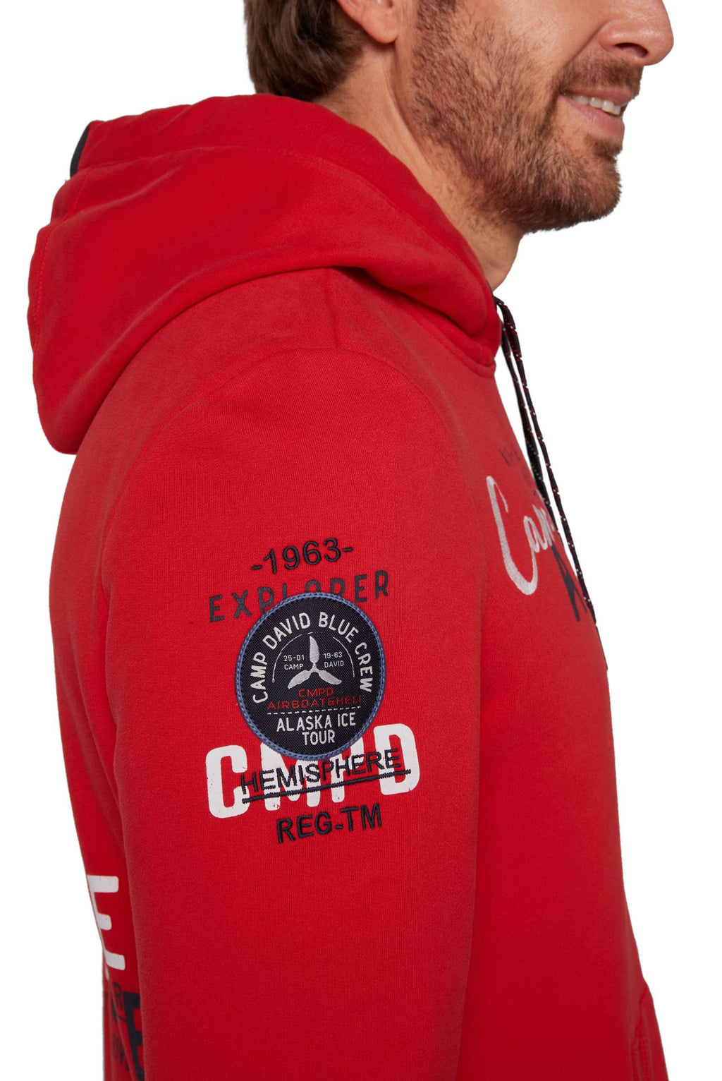 Felpa con cappuccio da uomo Camp David