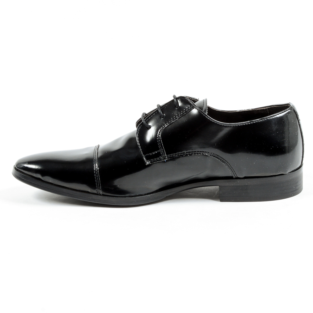 V 1969 Italia Scarpa classica da uomo nera CORONA