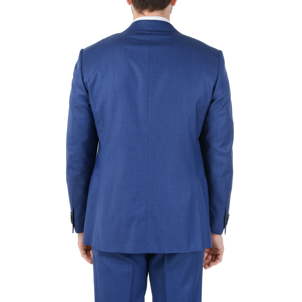 Abito da uomo Corneliani maniche lunghe blu Super 110's
