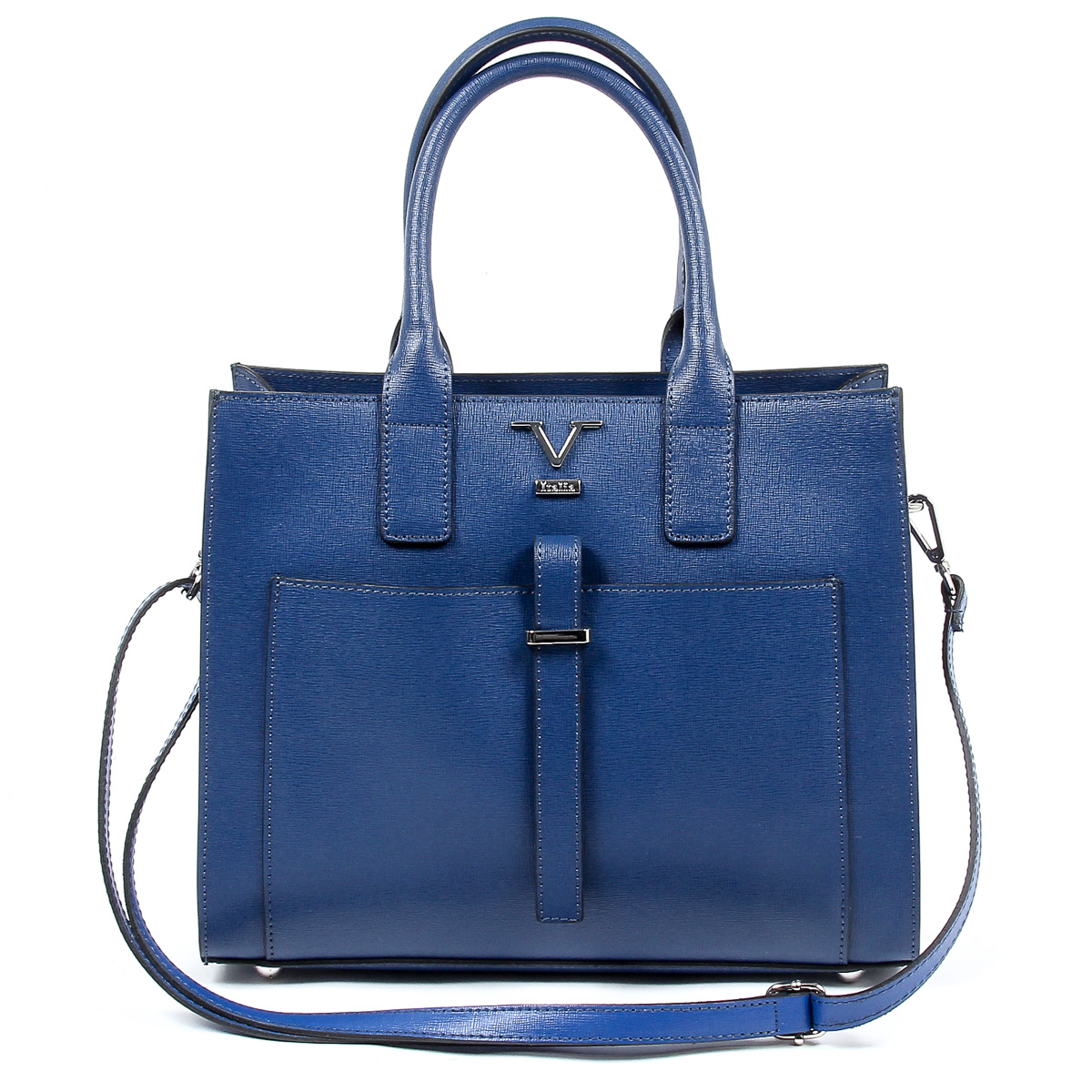 V 1969 Italia Borsa da donna V006-S SAFFIANO BLU JEANS