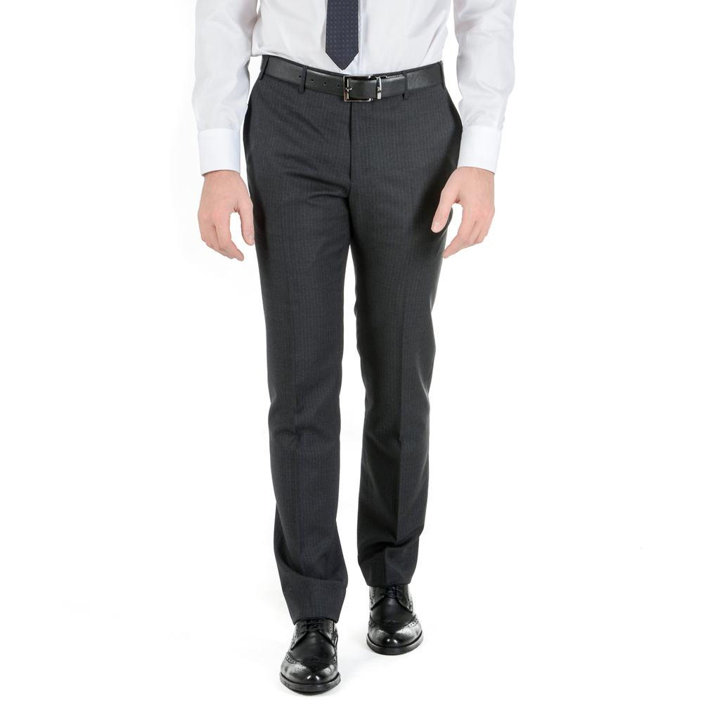 Corneliani Abito da uomo a maniche lunghe grigio scuro Super 130's