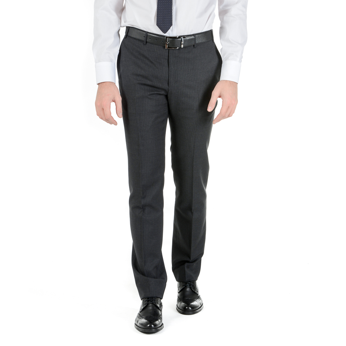 Corneliani Abito da uomo a maniche lunghe grigio scuro Super 130's