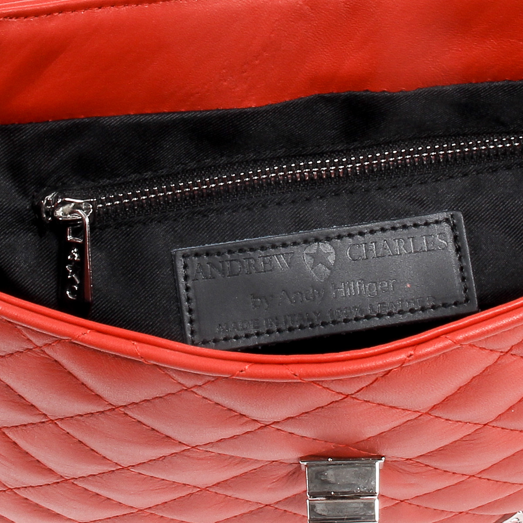 Borsa a mano da donna Andrew Charles rossa AZALEA