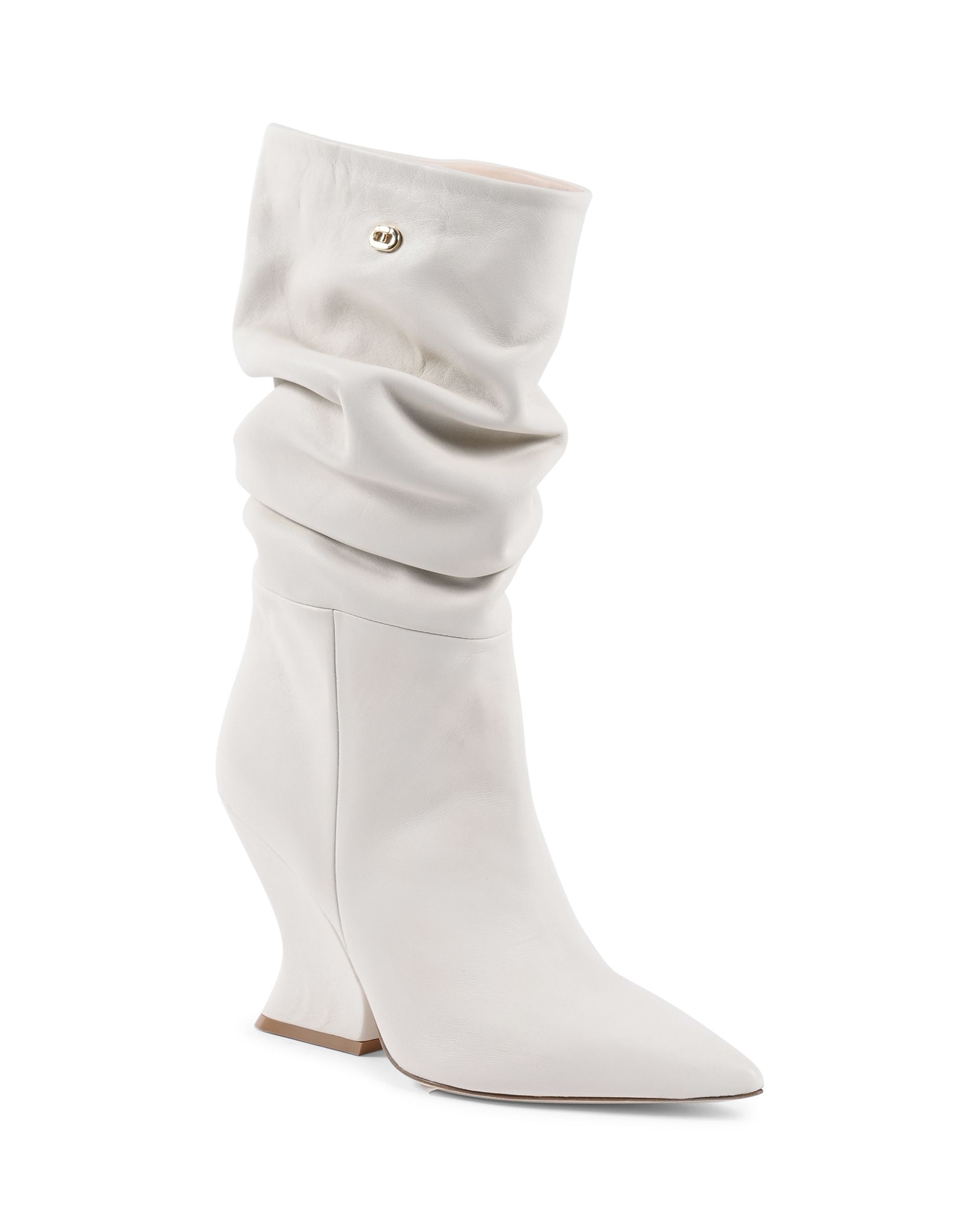 Cady Boot - Stivaletto corto bianco sporco